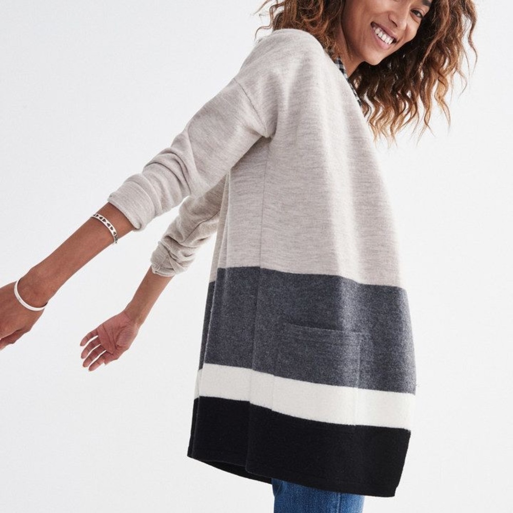 Madewell Meridian Colorblock Cardigan